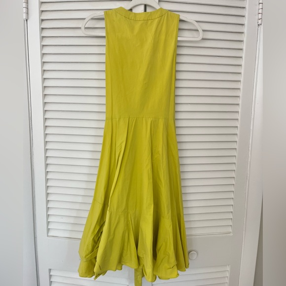 Natori Cotton Poplin Green Sleeveless Dress - Picture 4 of 5